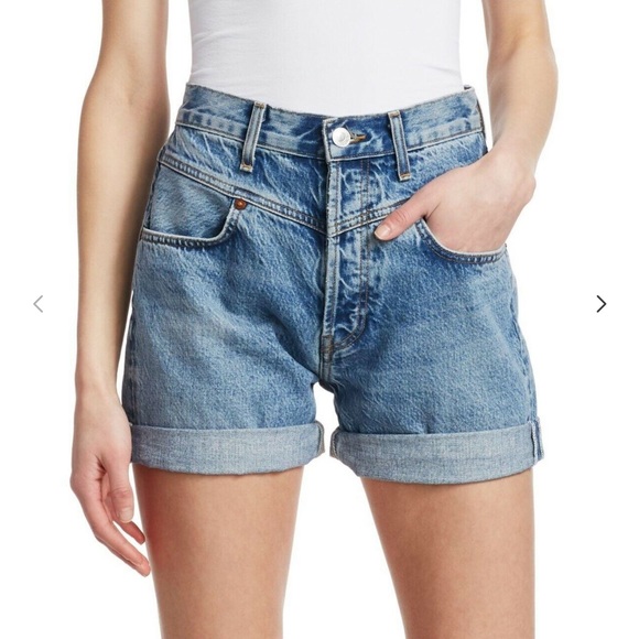Re/Done denim Double Yoke cutoff Shorts - Picture 4 of 16